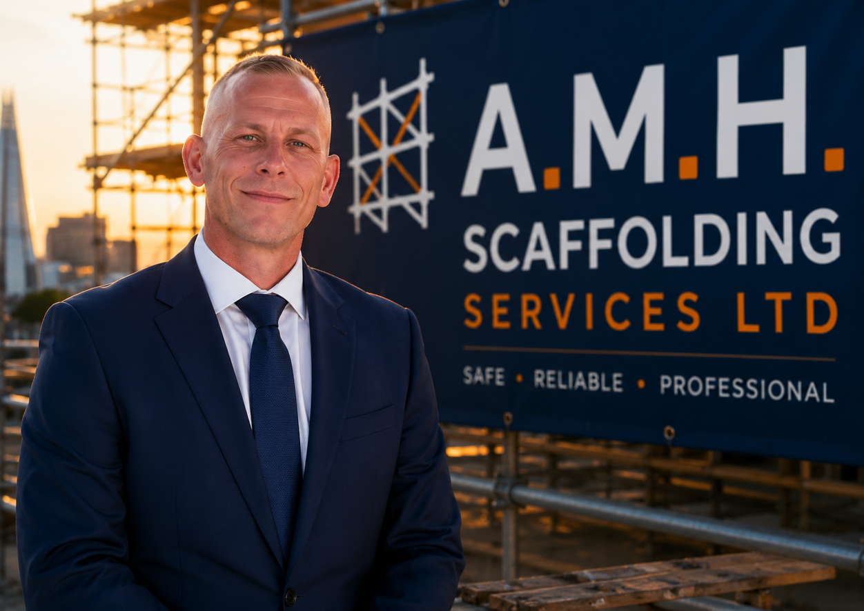 Ashley Hayward, Managing Director of A.M.H. Scaffolding Services Ltd