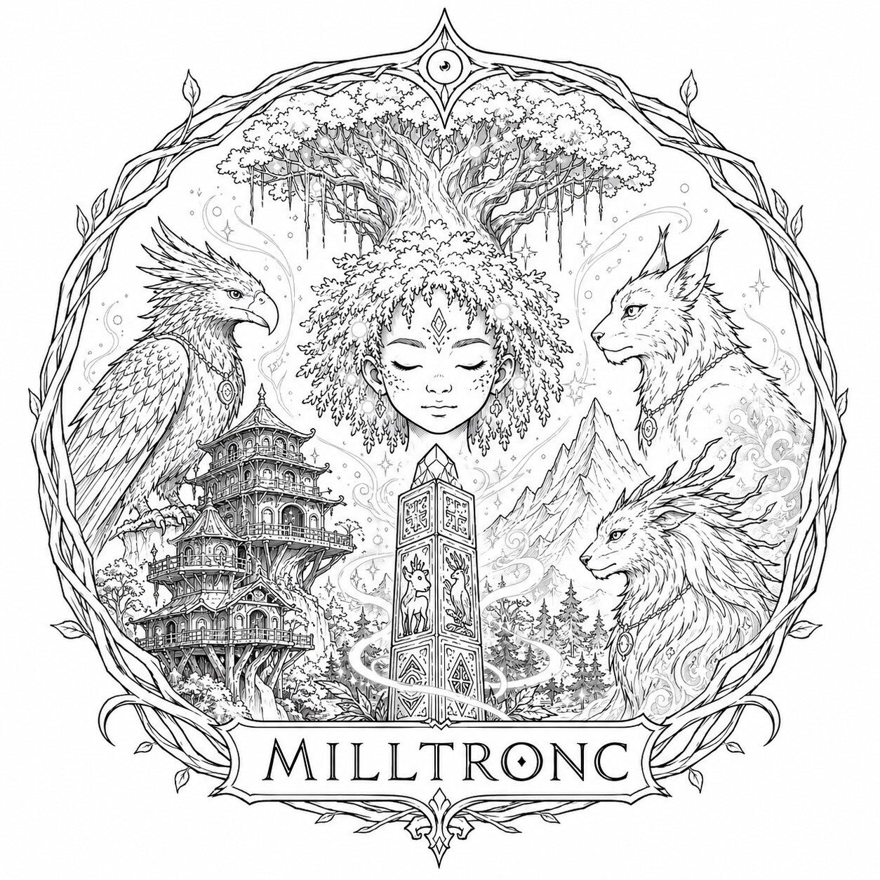 Lot de 5 stickers autocollants de Milltronc
