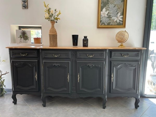 Augustine : Enfilade en merisier rénovée et relookée