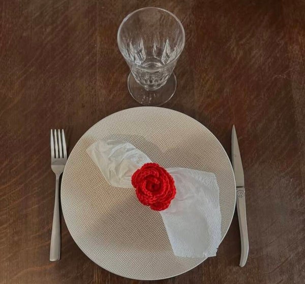 Rond de serviette Rose
