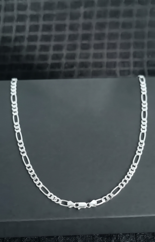 Cadena tipo cartier 3x1, en plata 925