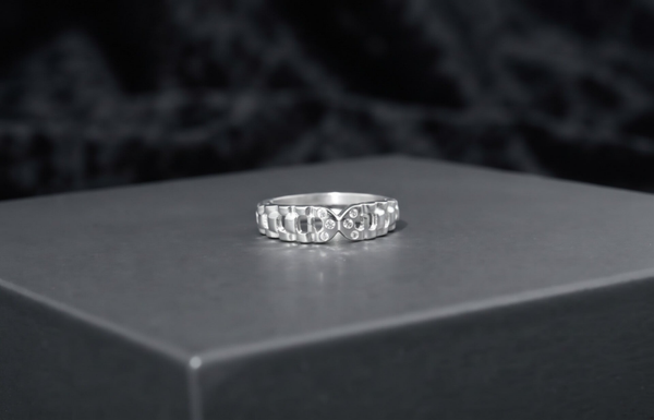 Anillo plata 925 simulacion eslabon rolx