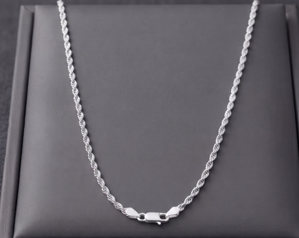 Cadena torsal plata 925