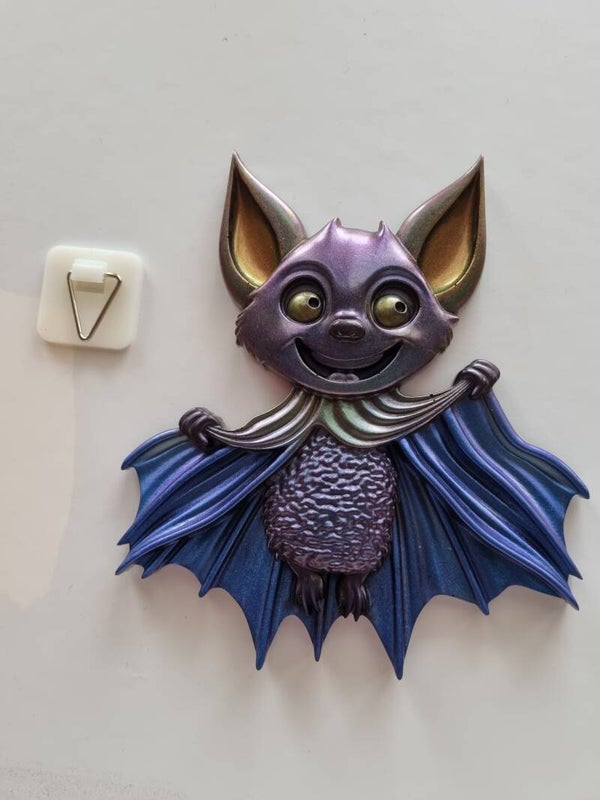 Bat Wall Hanging - purple belly