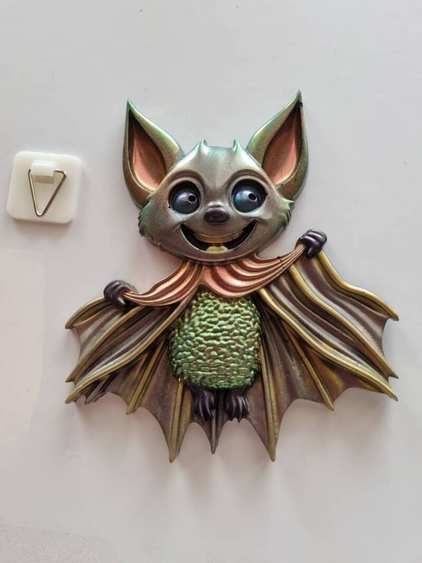 Bat Wall Hanging - green belly