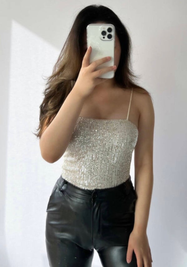 Glitter body champagne