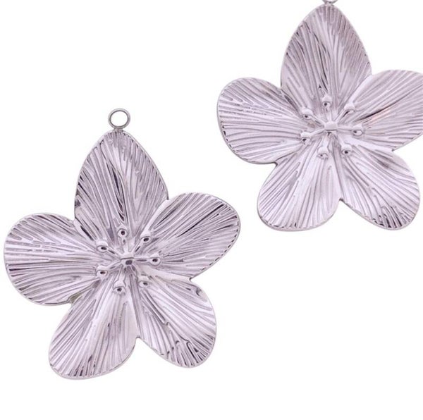 Bedel bloem zilver (per stuk)