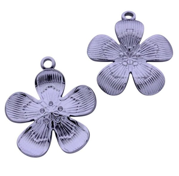 Bedel bloem zilver (per stuk)