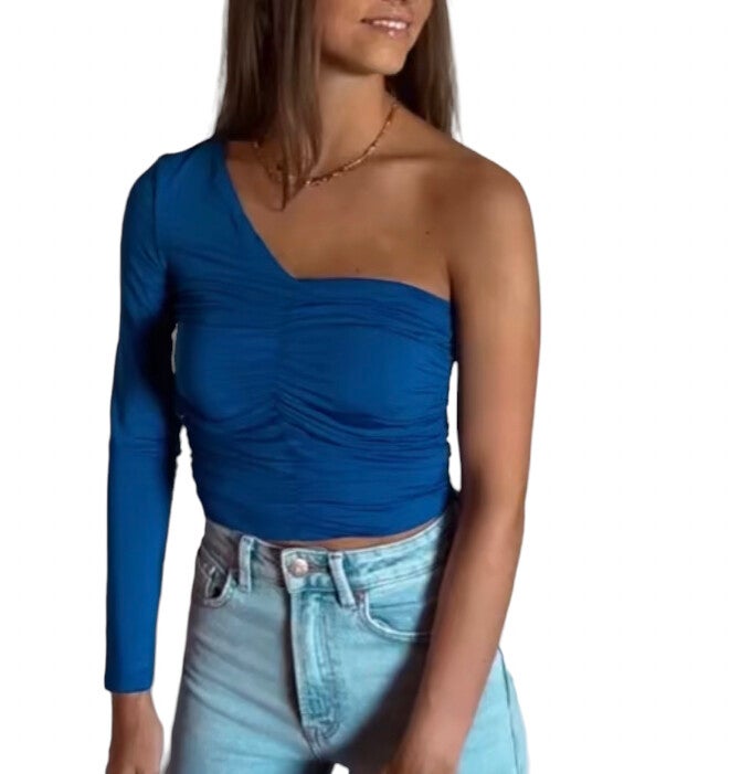 One shoulder top