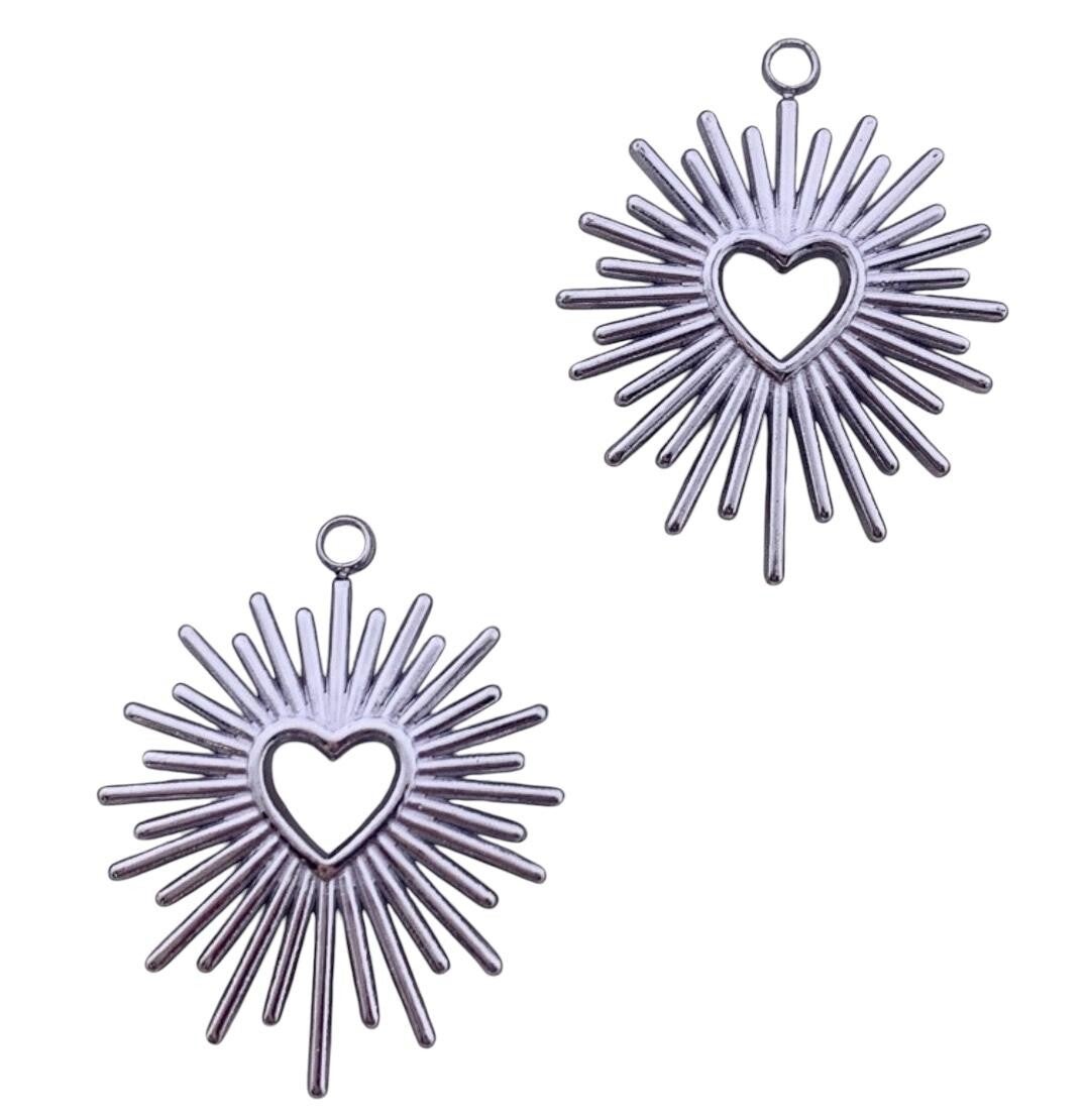 Bedel stralend hart (per stuk)