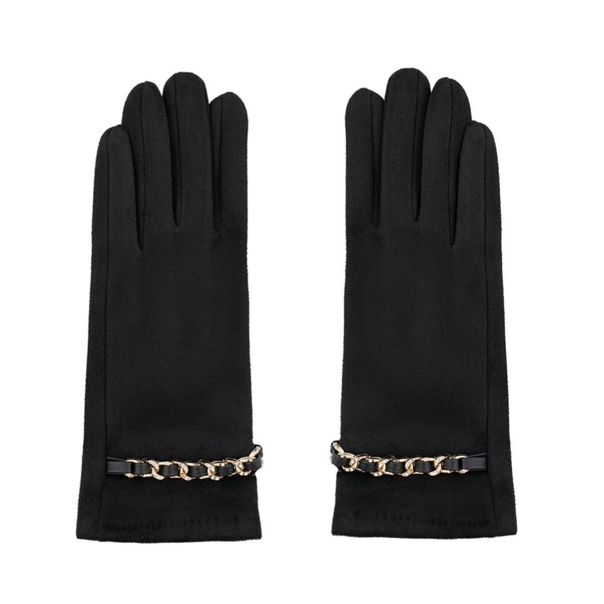 Handschoenen glamour - zwart