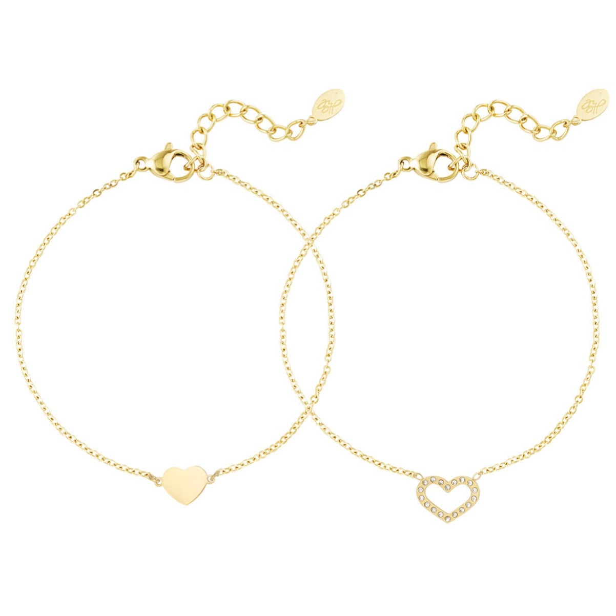 Armband forever bond (2 stuks) - goud