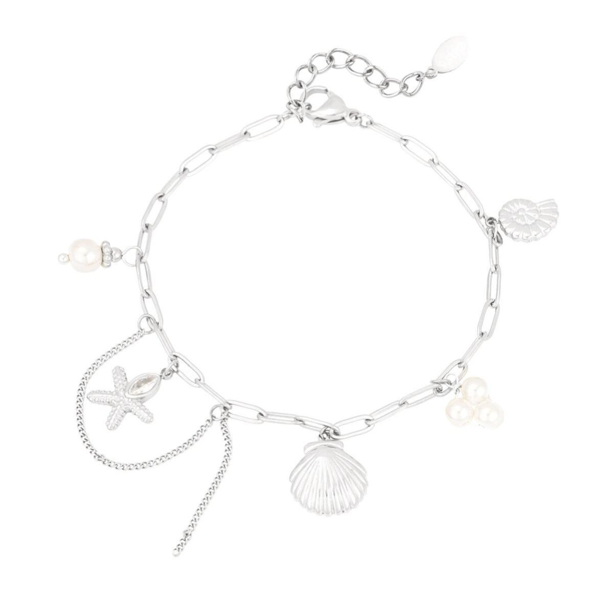 Ocean treasure armband - Zilver