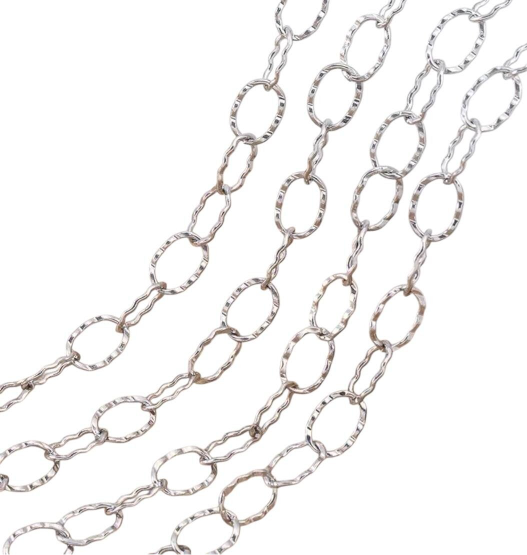 Stainless steel ketting gedraaid (per ketting)