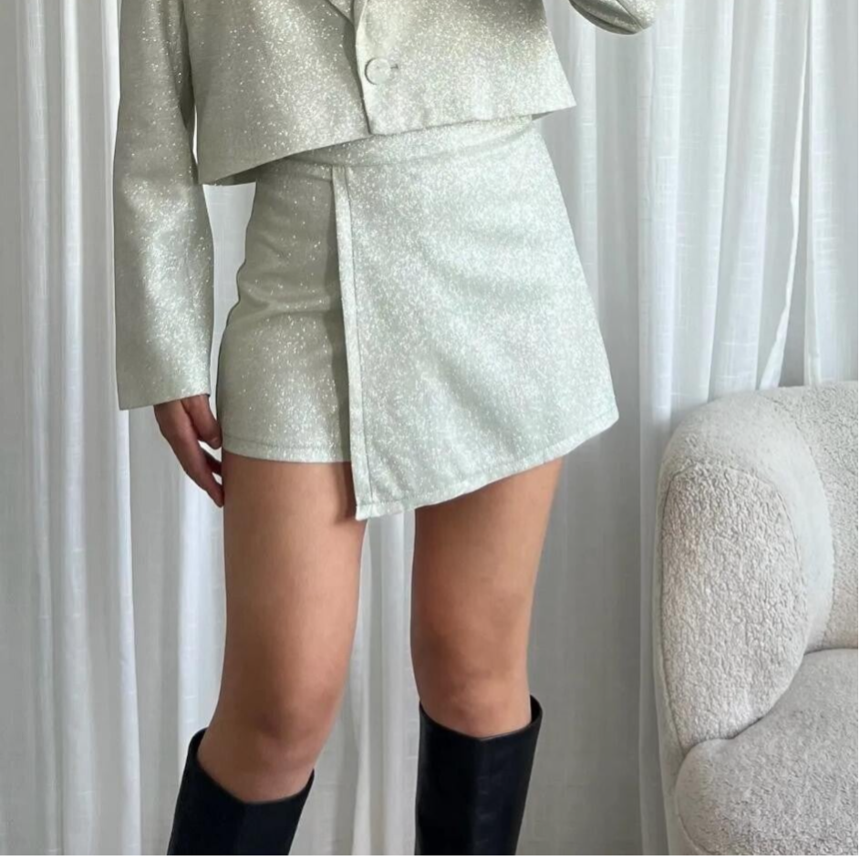 Glitter skort goud/champagne Elysia