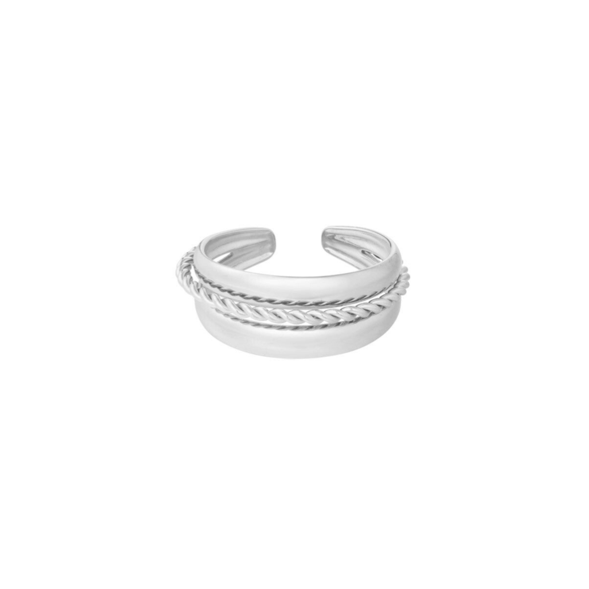 Triple ring zilver