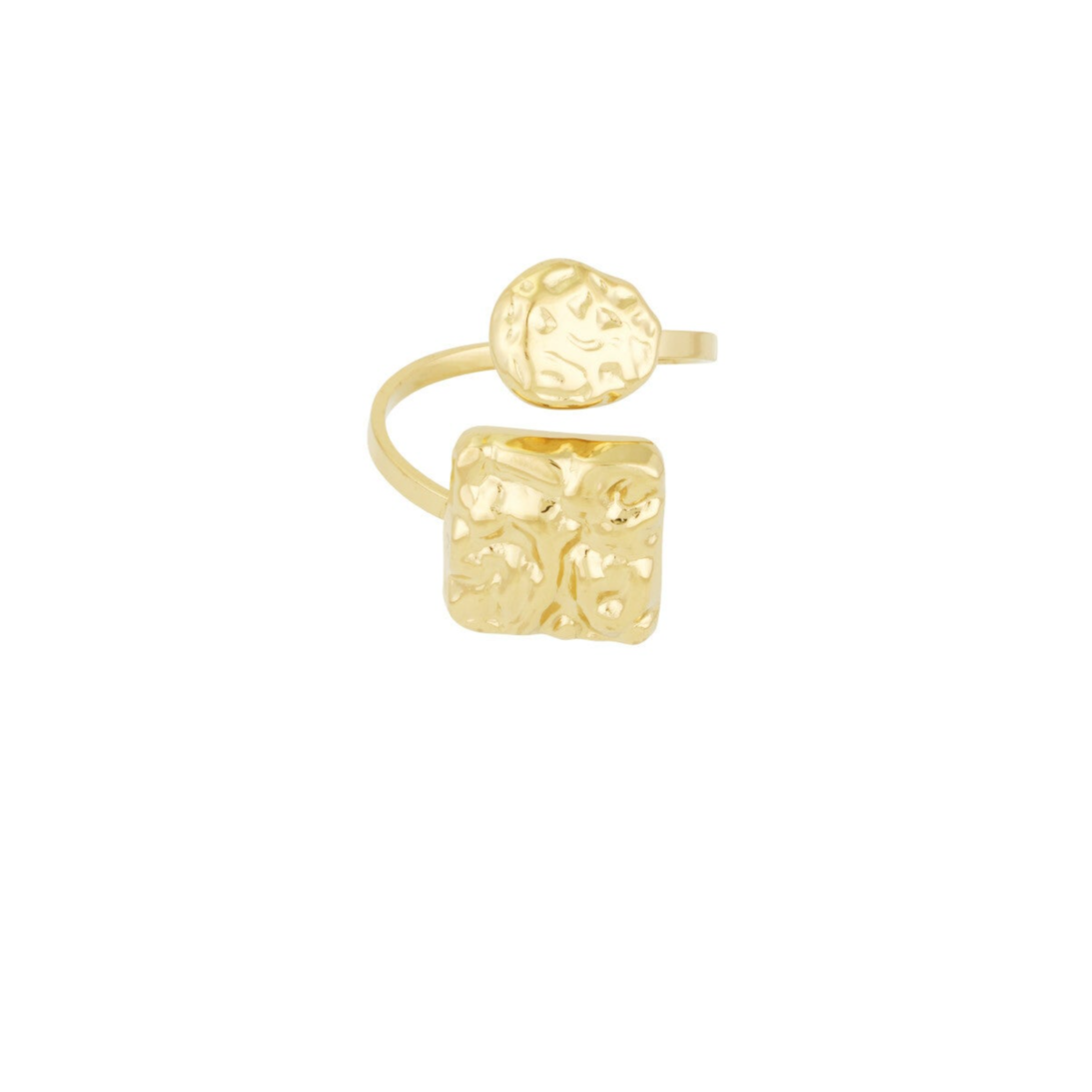 Subtle textures ring - Goud