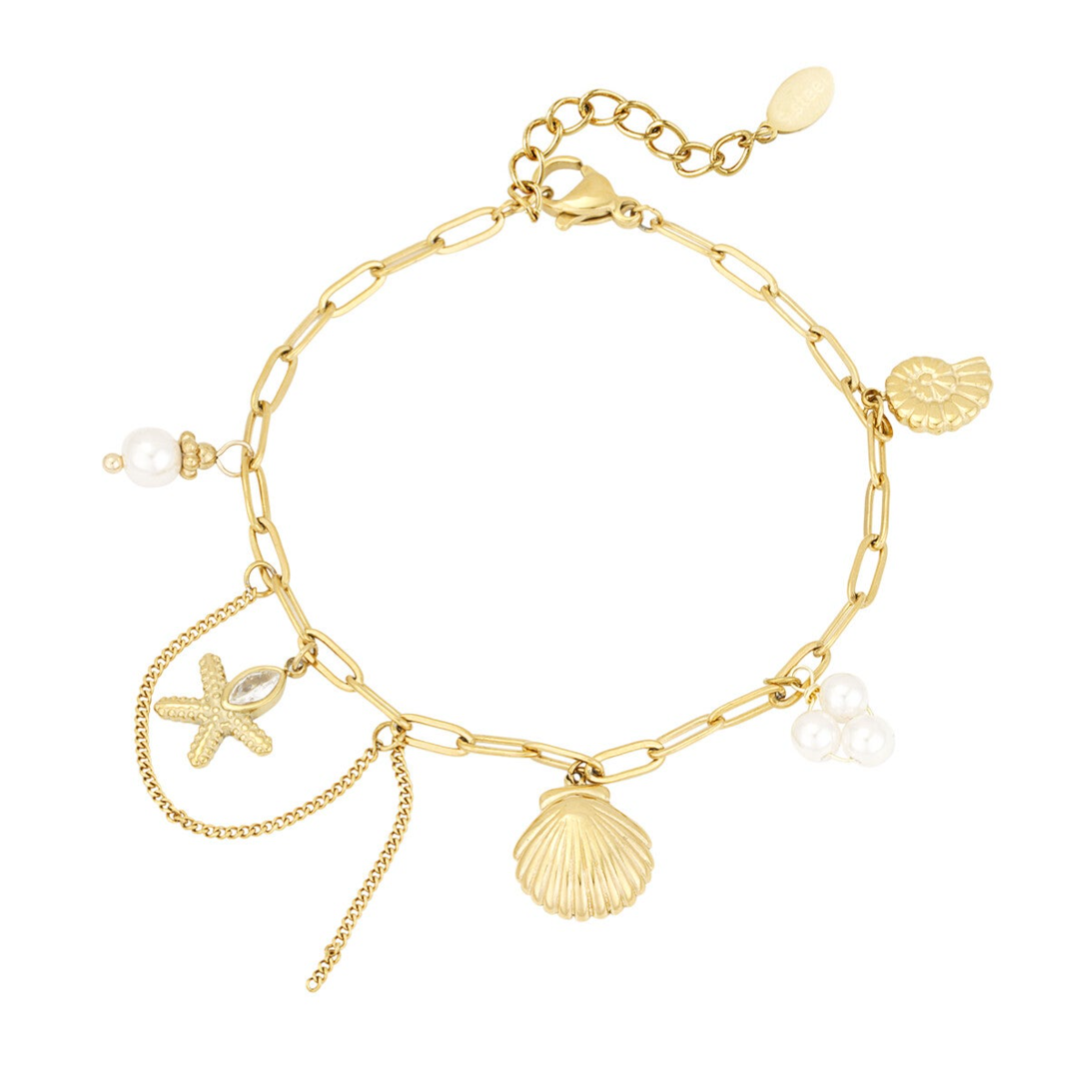 Ocean treasure armband - Goud