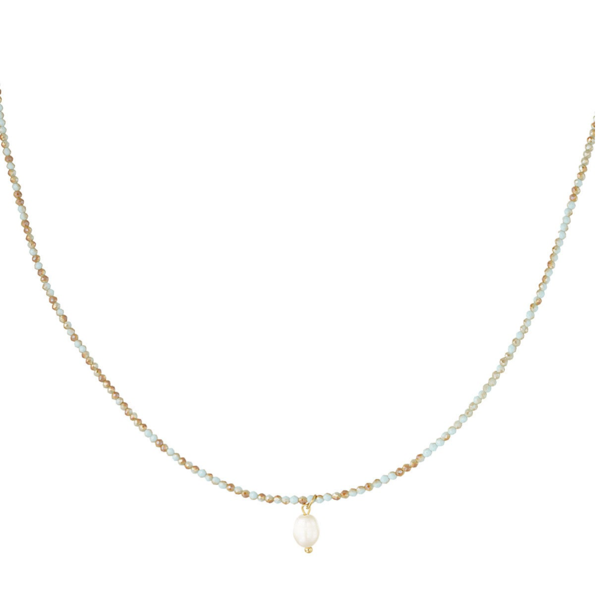 Ketting finest minimalistisch lichtblauw