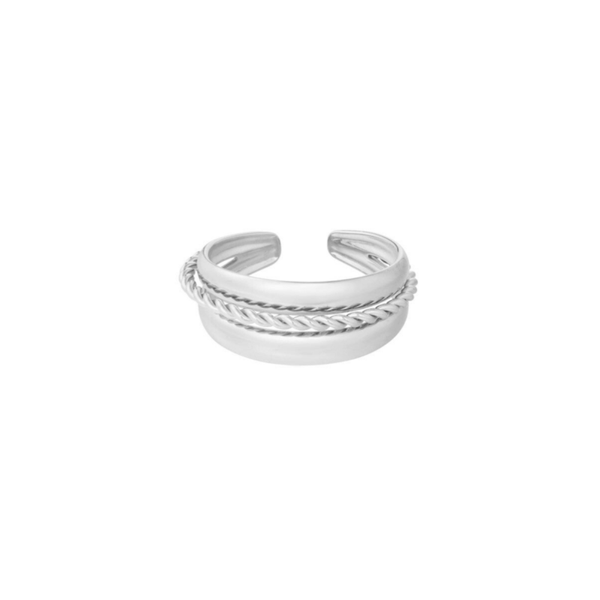 Triple ring zilver