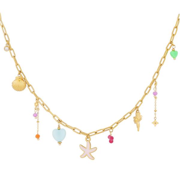 Starfish ketting - Goud