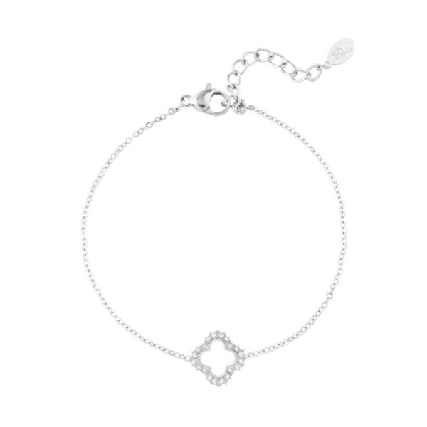 Lucky diamond armband - zilver
