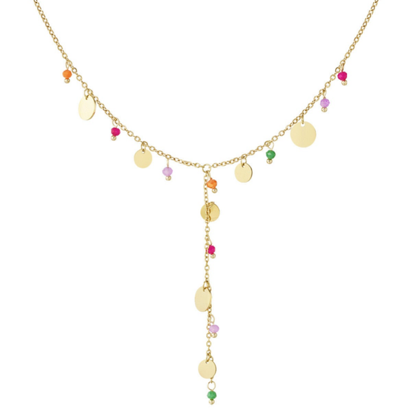 Bedelketting summer loving goud