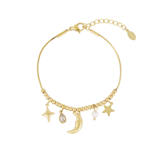 Nightshine armband - Goud