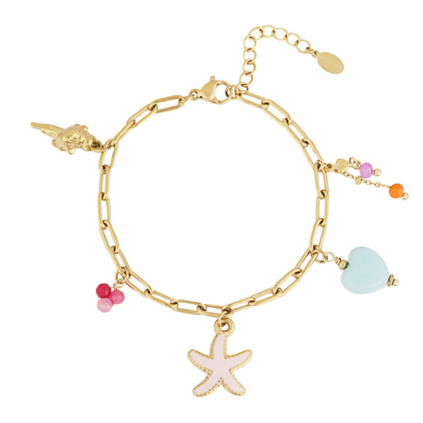 Starfish armband - goud