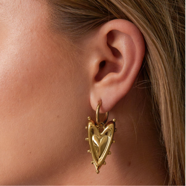 Joyful heart oorbellen - Goud