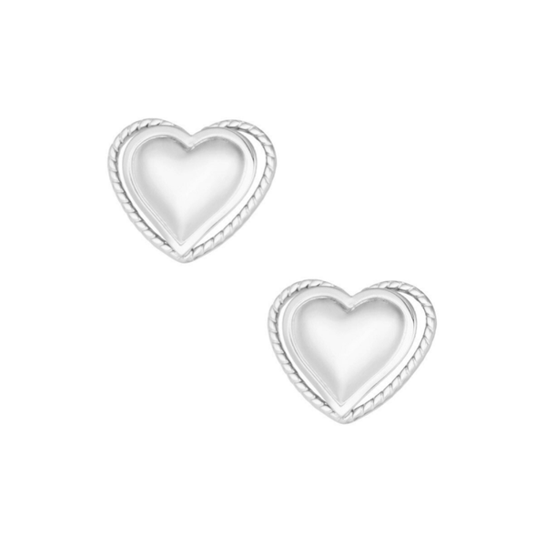 Hart oorbellen studs