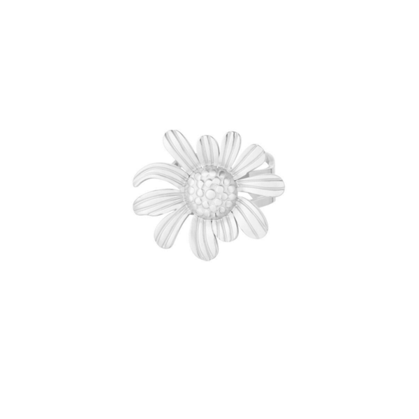 Happy daisy ring - Zilver