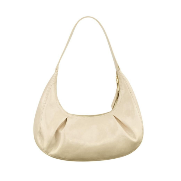 Tas met plooien - beige