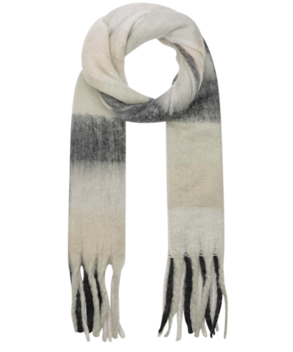 Warme wintersjaal - neutraal