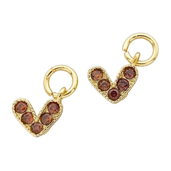 Bedel hart goud en bordeaux (per stuk)