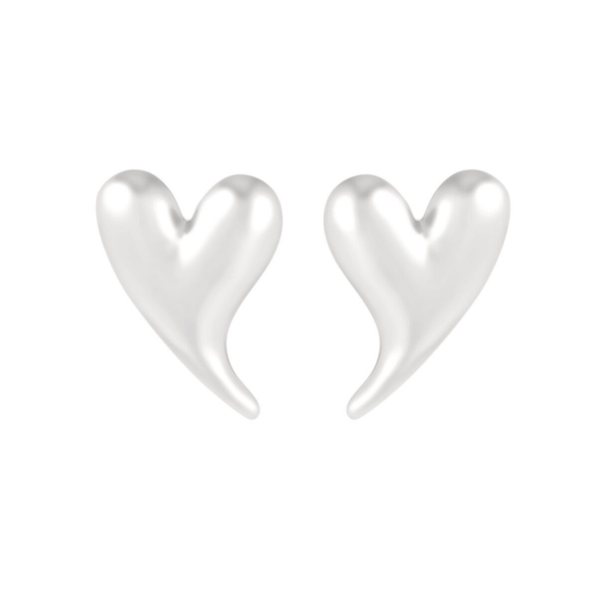 Oorbellen heart vibes - Zilver