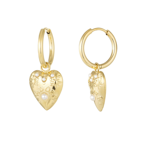 Oorbellen j'adore parels - goud