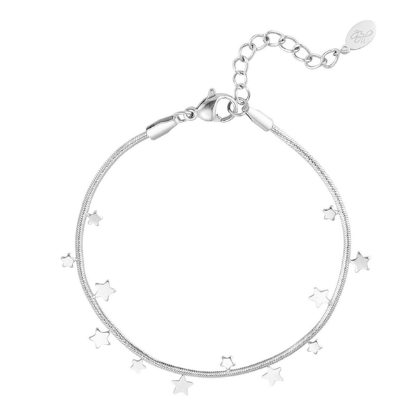 Armband kleine sterretjes zilver