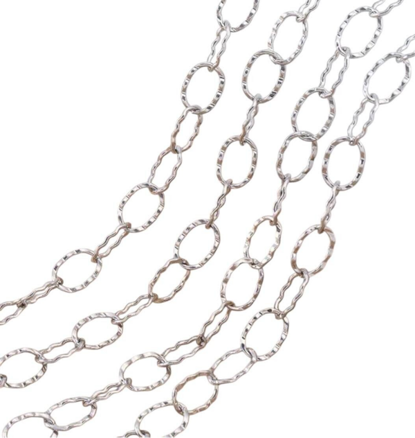 Stainless steel ketting gedraaid (per ketting)