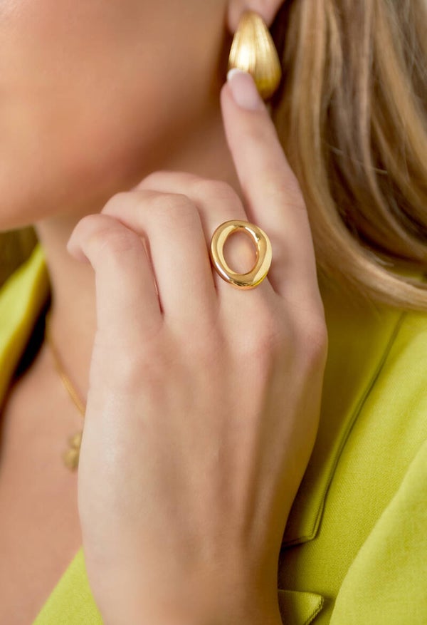 Hoop ring goud