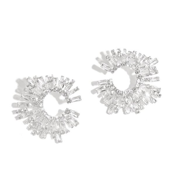 Oorbellen geometrisch Elegant Zilver