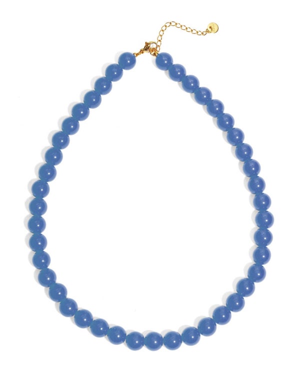 Bold kralenketting blauw