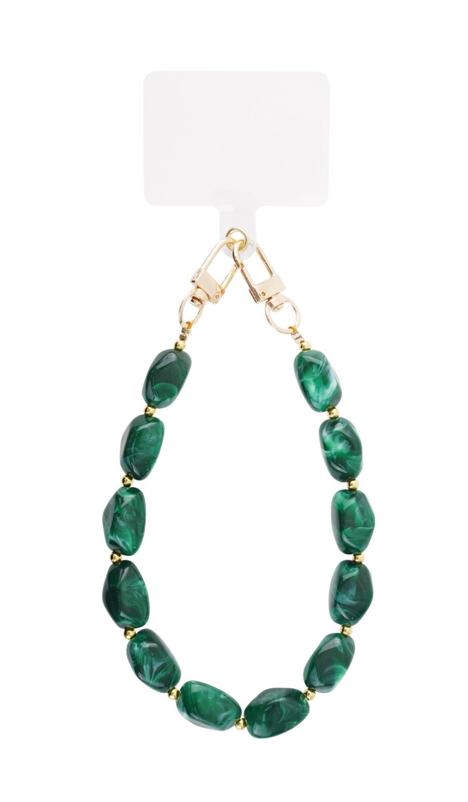 Telefoonkoord acryl donkergroen