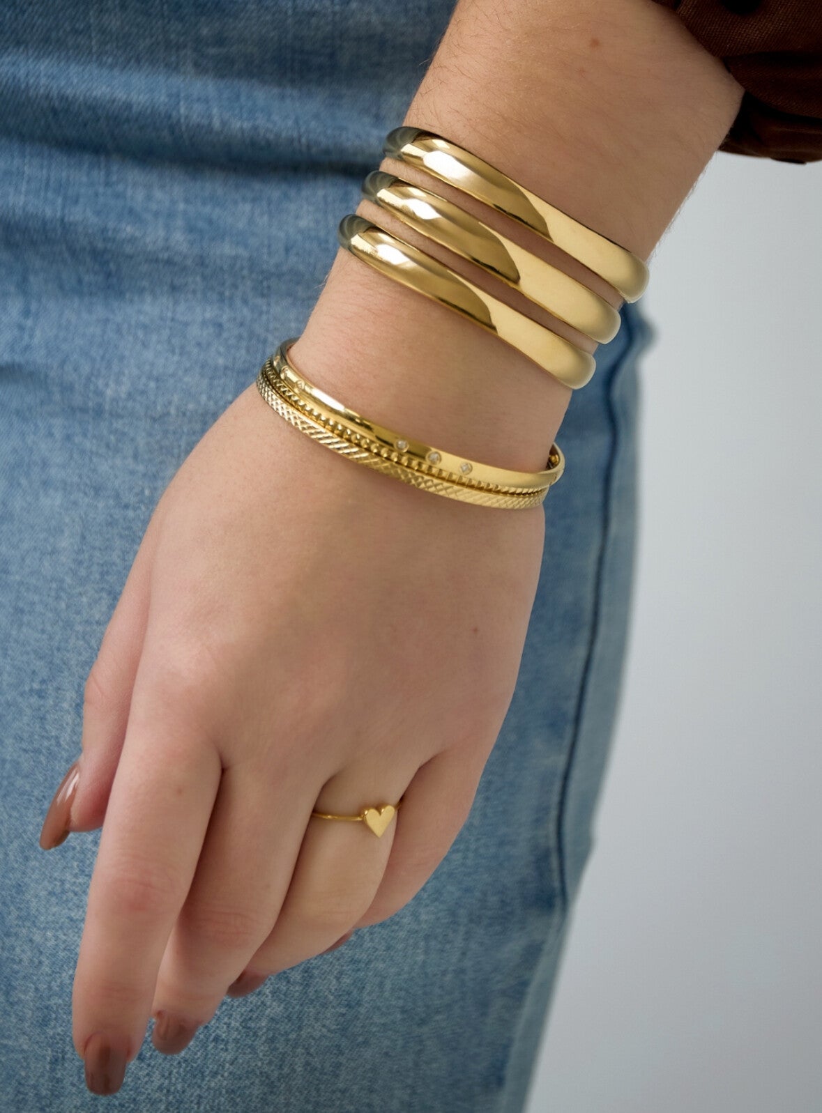 Statement armband goud