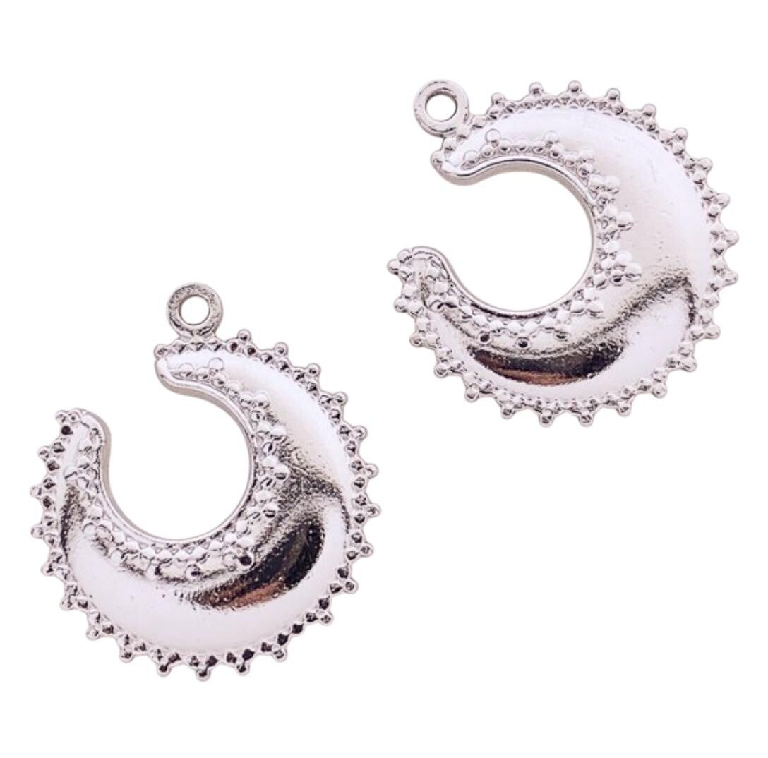 Bedel maan zilver (per stuk)