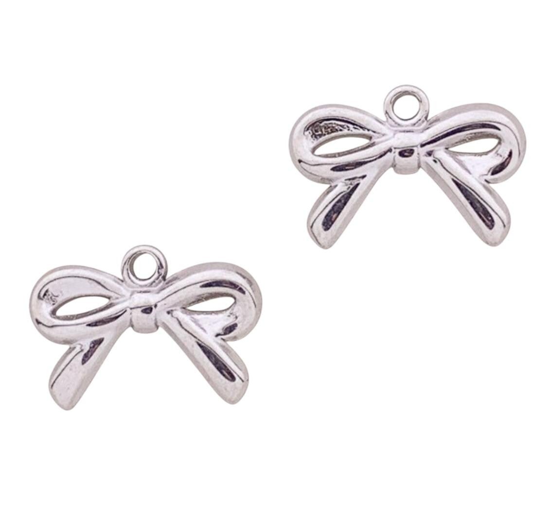 Bedel strikje zilver (per stuk)