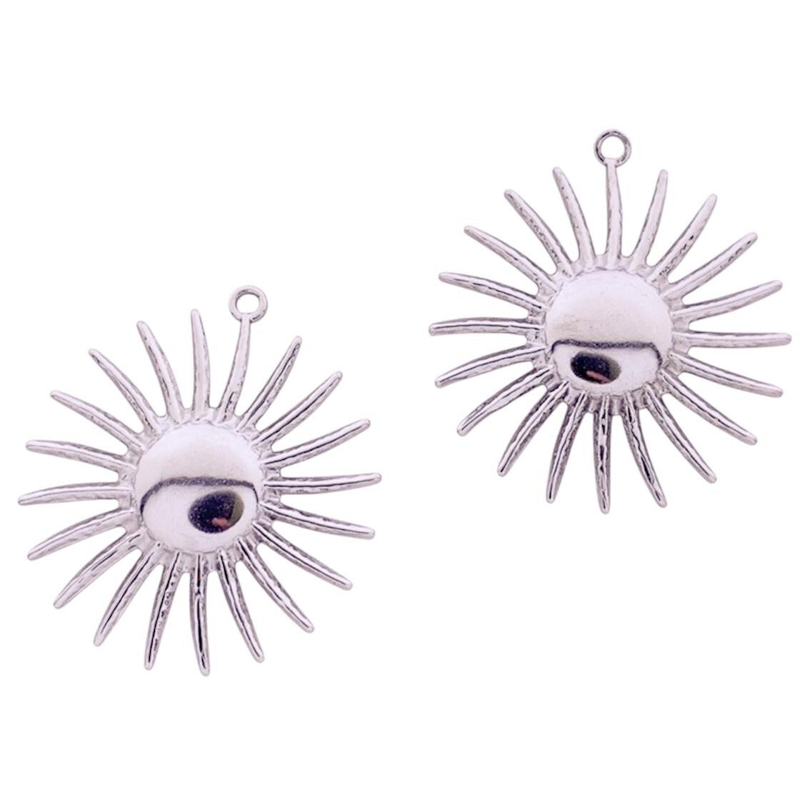 Bedel zon zilver (per stuk)