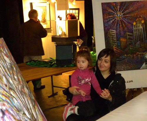 Erika Stanley and Lu a Cartigny Art Feria Amberpen