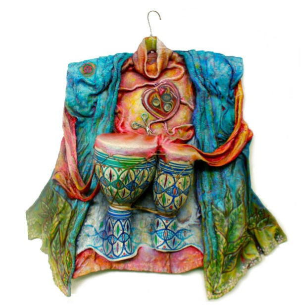  Sculpture interactive ready made, by Erika Stanley celebrating Frida Kahlo