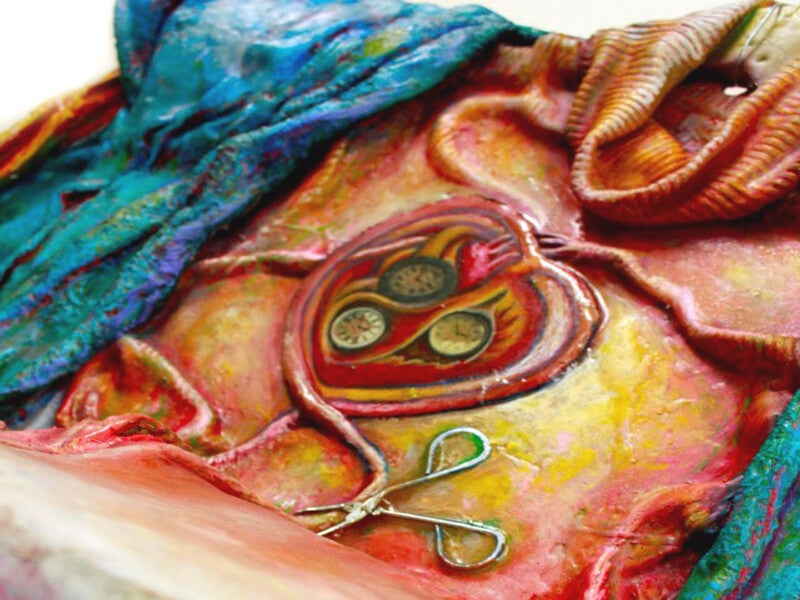 Original sculpture assamble by Erika Stanley celebrating Frida Kahlo